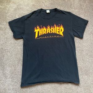 VTG 00’s Thrasher Magazine Faded Black Logo Tee